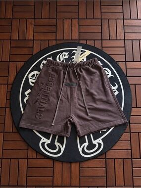 Fear of God “Essentials” Maroon Shorts